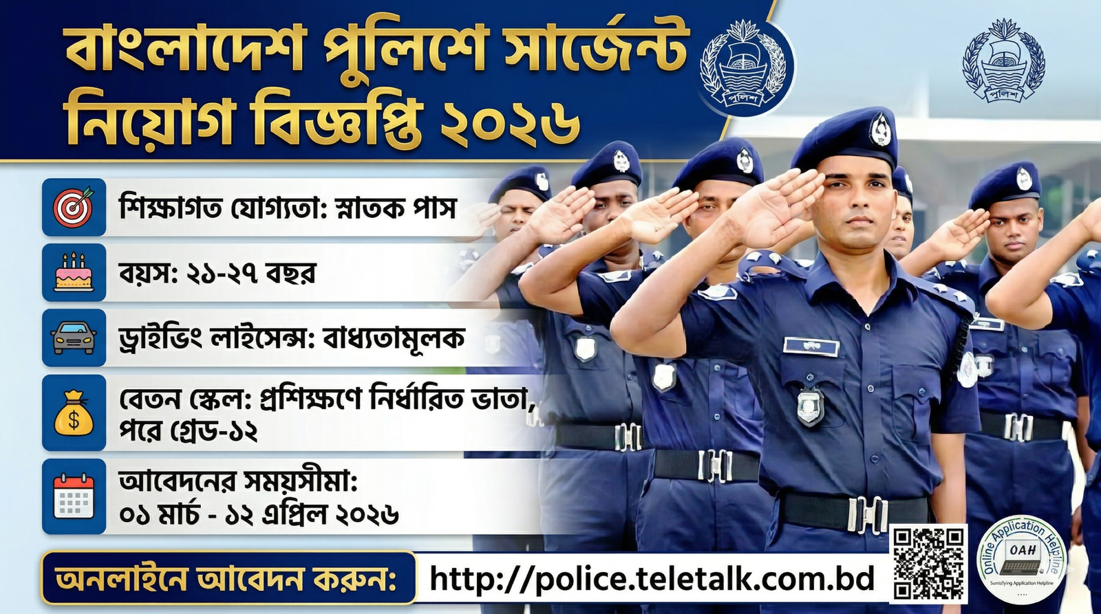 Bangladesh Police Sergeant Job Circular