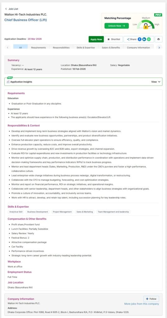 Walton Job Circular 2026