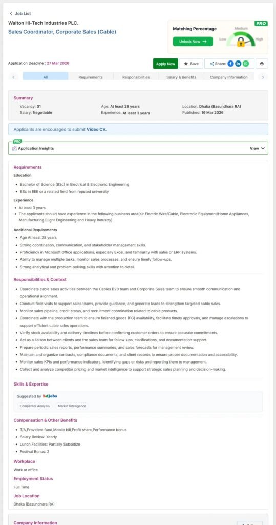 Walton Job Circular 2026