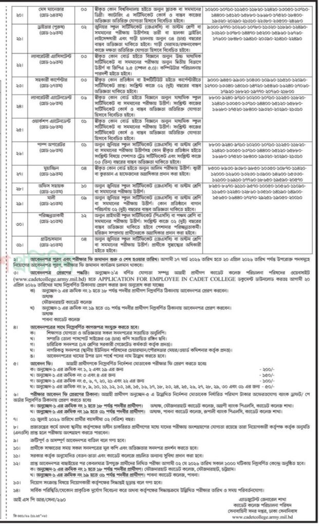 Army Civil Job Circular 2026