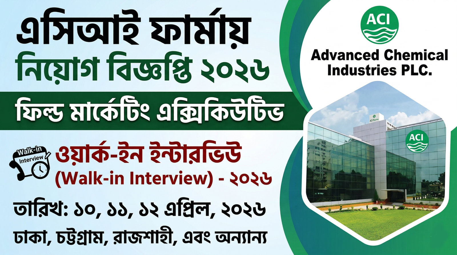 ACI Pharma Job Circular 2026