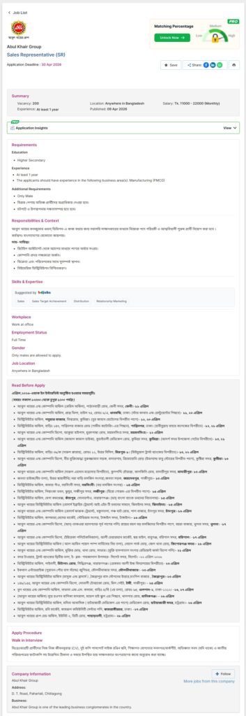 Abul Khair Group Job Circular 2026