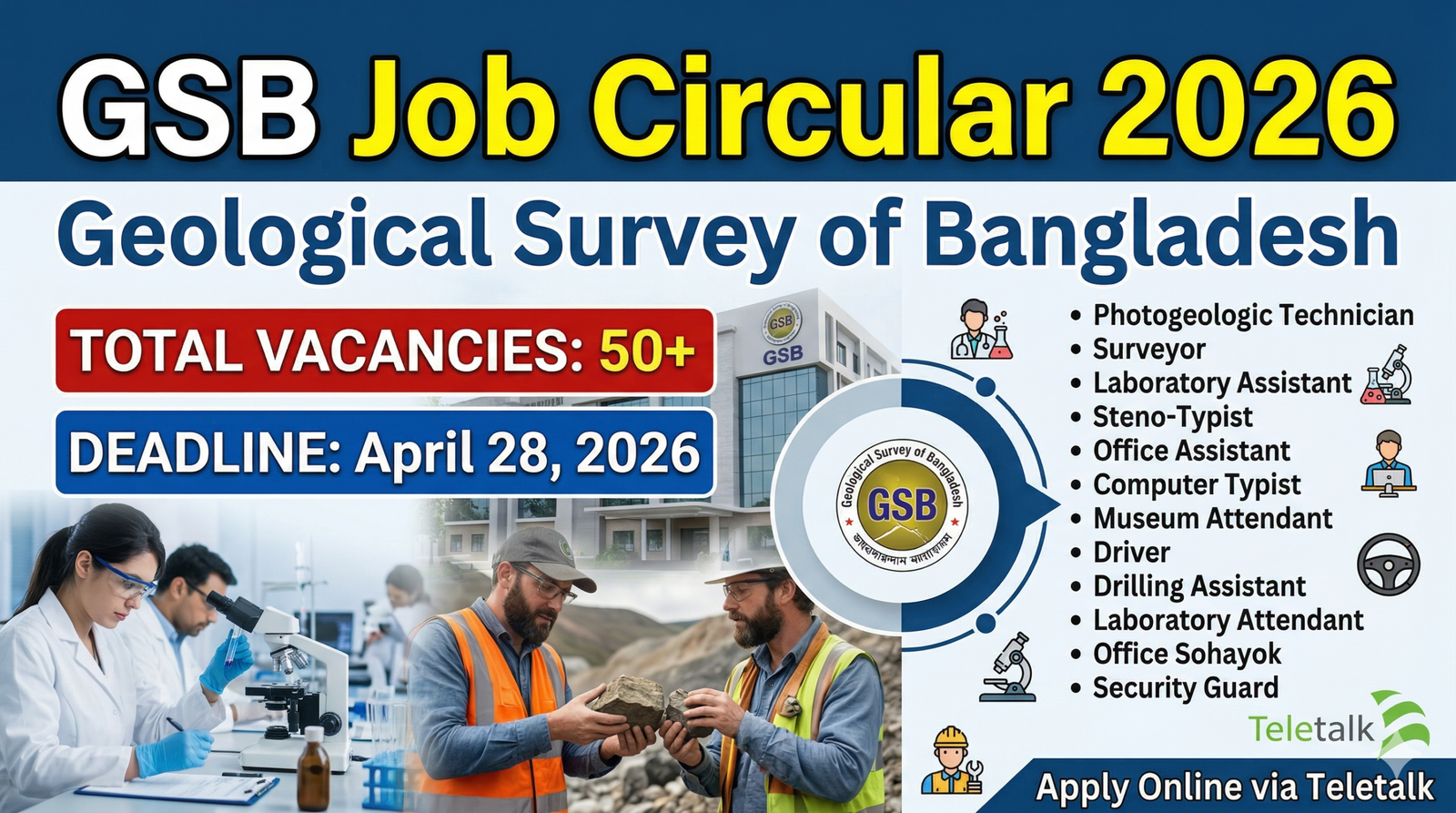 GSB Job Circular 2026