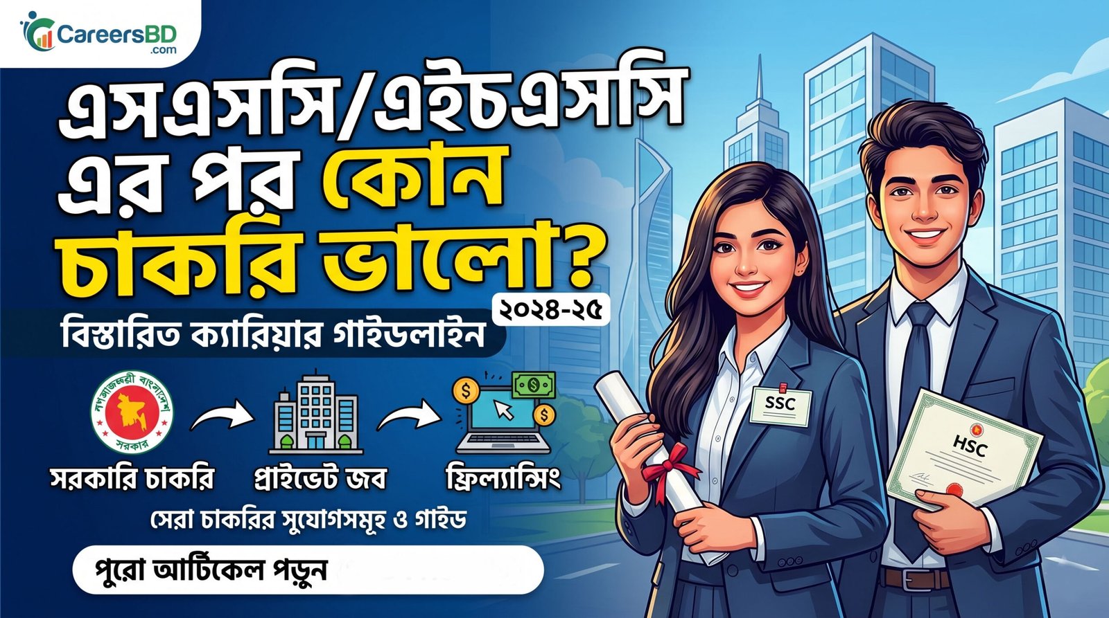 এসএসসি এর পর চাকরি খুঁজছেন