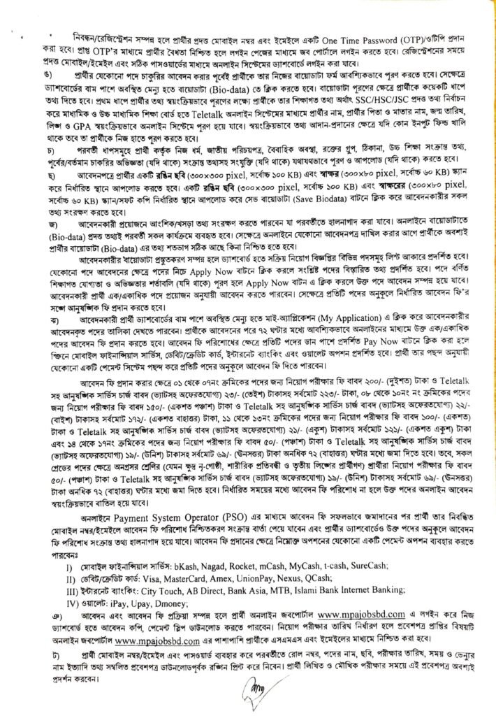 MPA Job Circular 2026