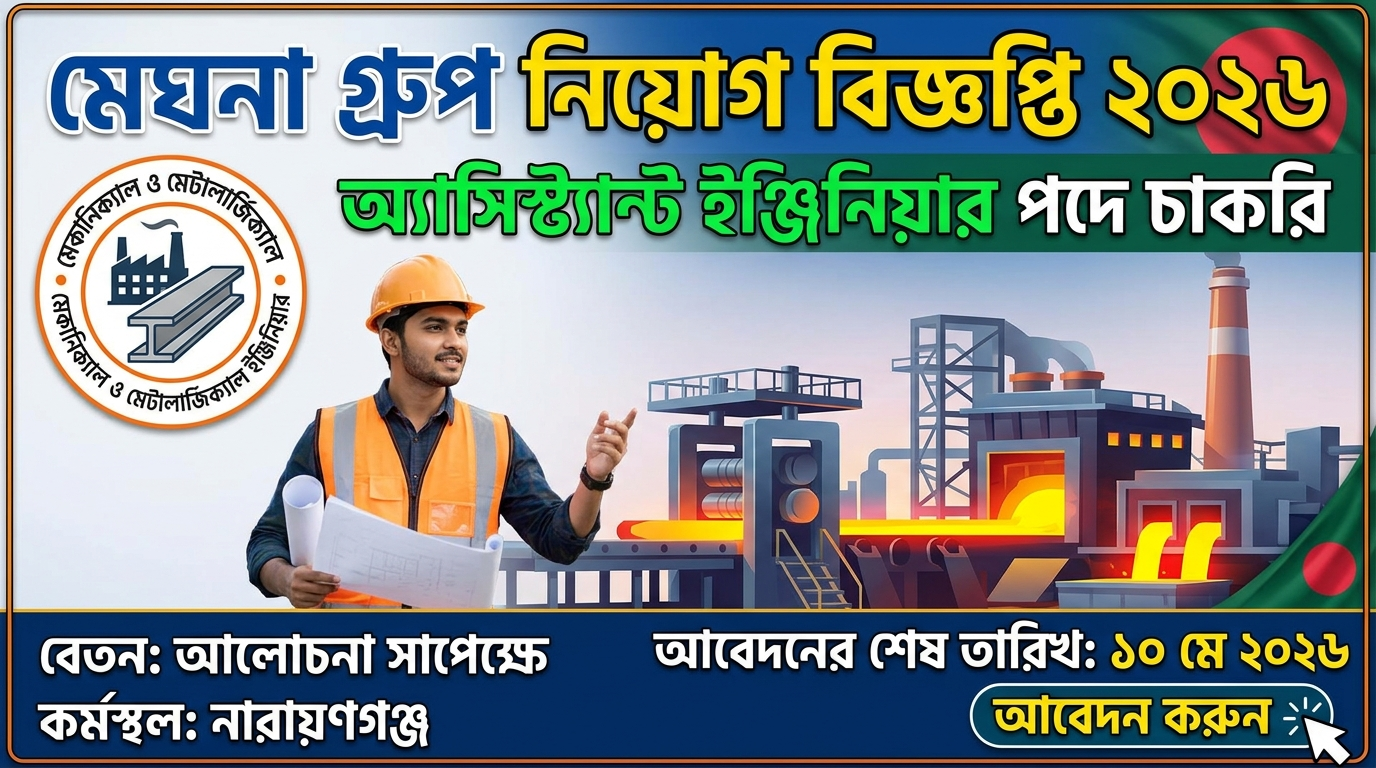 মেঘনা গ্রুপ নিয়োগ বিজ্ঞপ্তি ২০২৬