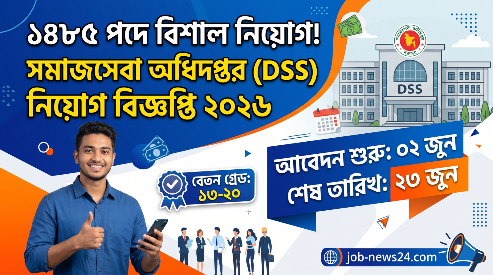 সমাজসেবা অধিদপ্তর নিয়োগ বিজ্ঞপ্তি ২০২৬