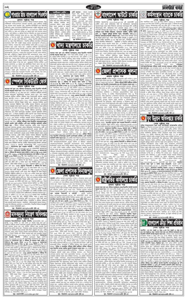 সাপ্তাহিক চাকরির খবর পত্রিকা ১৯ জুন ২০২৬ ইং