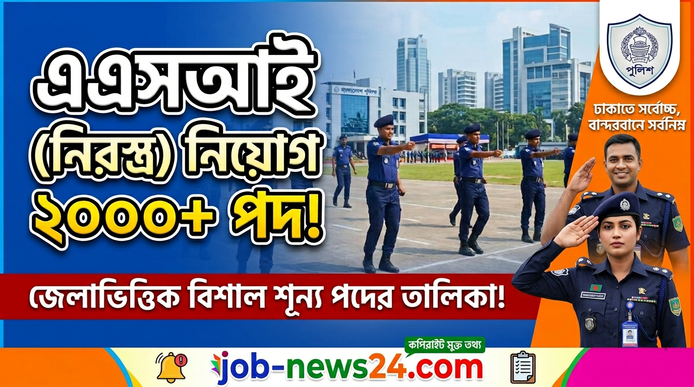বাংলাদেশ পুলিশ এএসআই (নিরস্ত্র) নিয়োগ ২০২৬