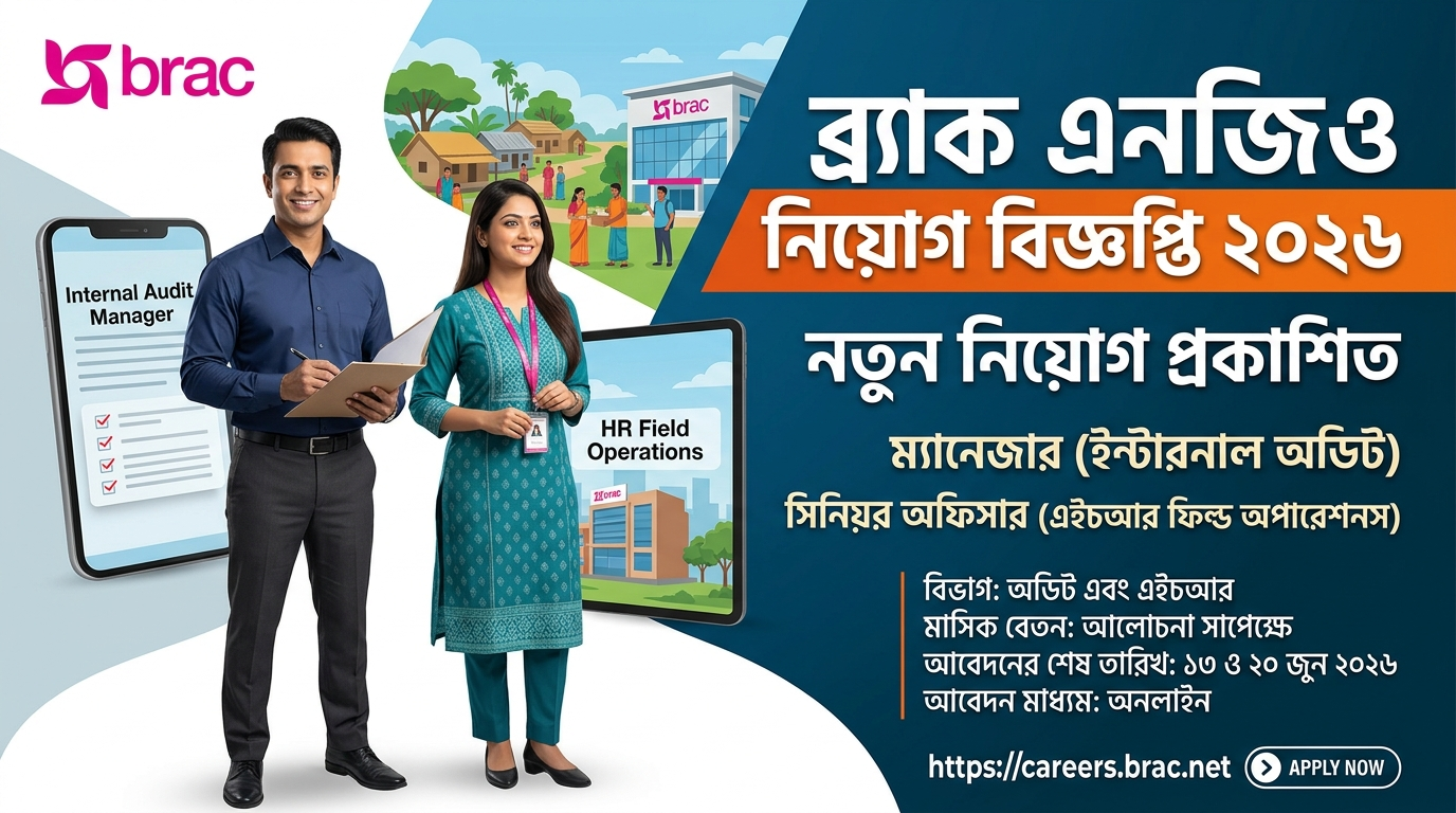 ব্র্যাক এনজিও নিয়োগ বিজ্ঞপ্তি ২০২৬