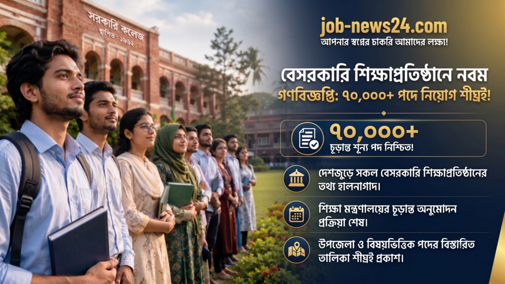 ৭০ হাজার শিক্ষক নিয়োগে নবম গণবিজ্ঞপ্তি ২০২৬: নতুন নিয়ম ও সম্পূর্ণ গাইডলাইন