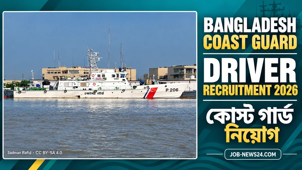 Coast Guard — কোস্ট গার্ড নিয়োগ ২০২৬ — Coast Guard ship CGS Shadhin Bangla, 2020